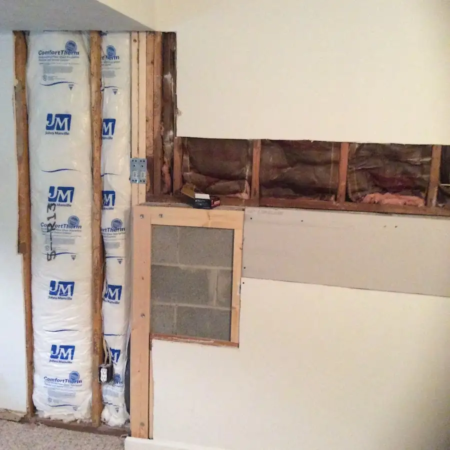 Wall insulation replacement during Structural Drying in Newnan